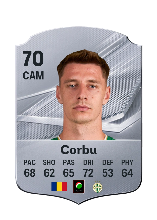 Marius Corbu, Common card, rated 70
