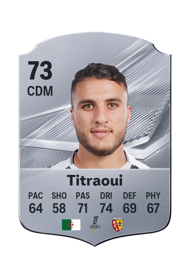 Carta Common de Yacine Titraoui, valoración 73