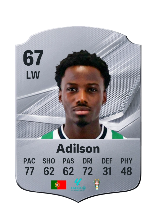 Adilson, Common card, rated 67
