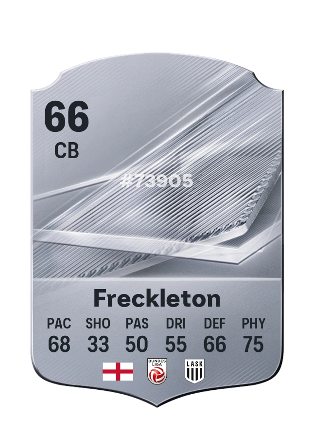 Miguel Freckleton, karta Common, ocena 66