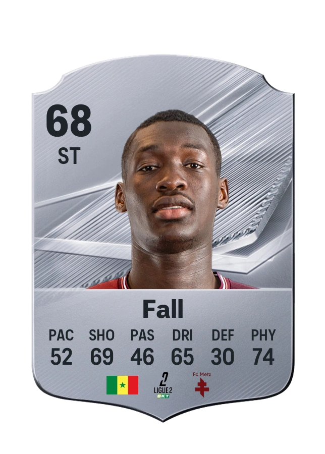 Pape Moussa Fall, Common kartı, reyting 68