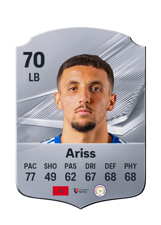 Zakaria Ariss, Common card, rated 70
