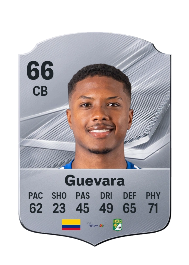 Juan José Guevara, Common card, rated 66