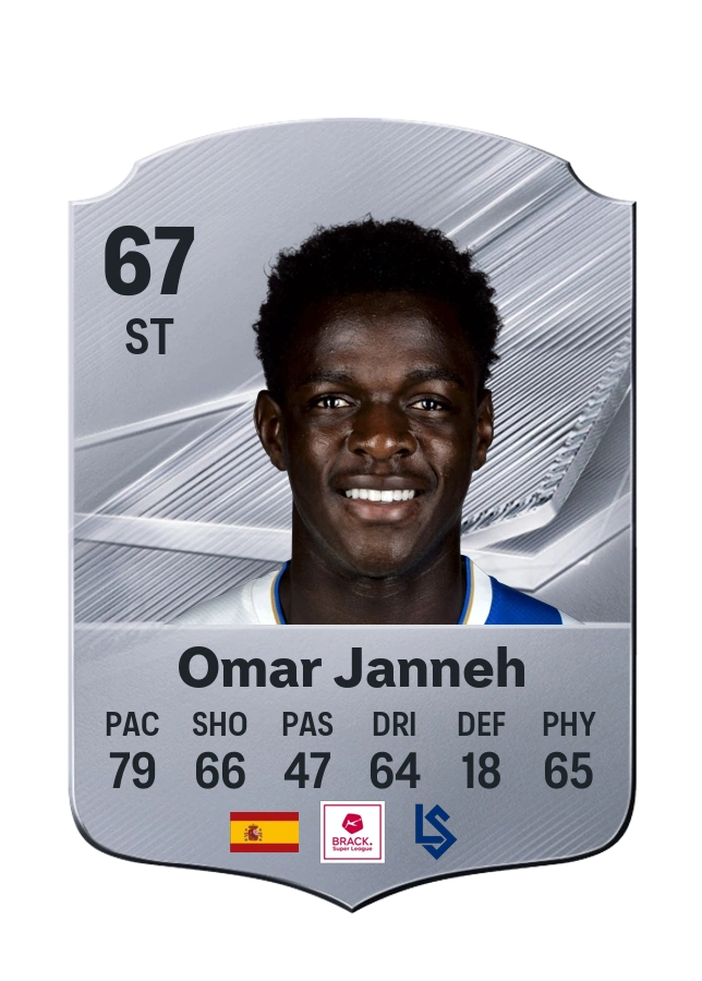 Omar Janneh, Common card, rated 67