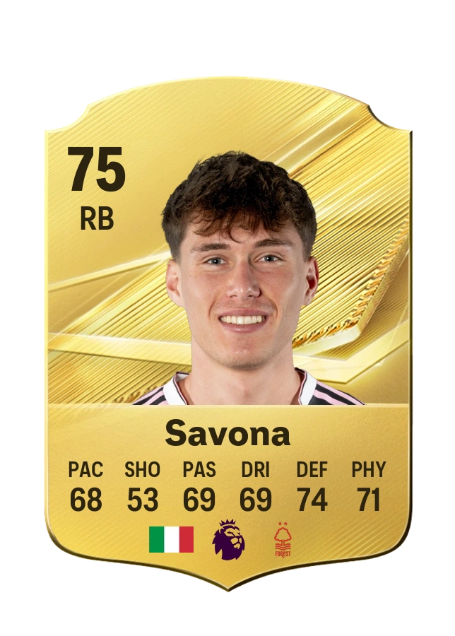 Nicolò Savona, karta Common, ocena 75