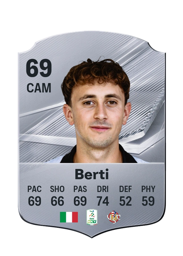 Tommaso Berti, Common card, rated 69