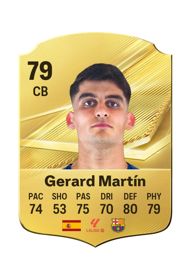 Gerard Martín, Common card, rated 79