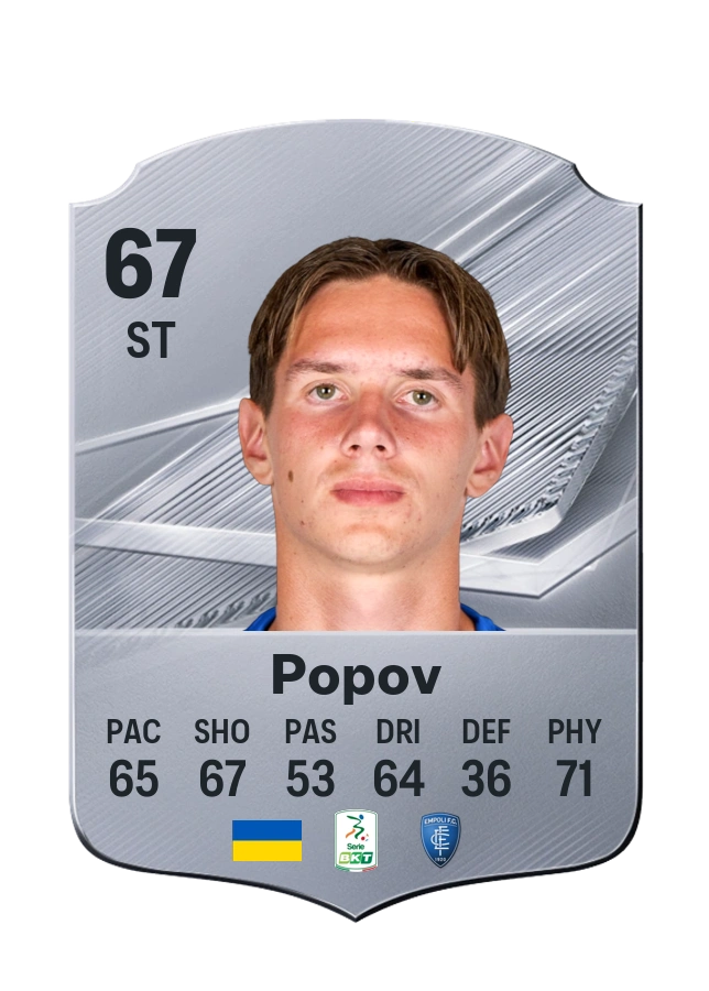 Bohdan Popov, Common card, rated 67