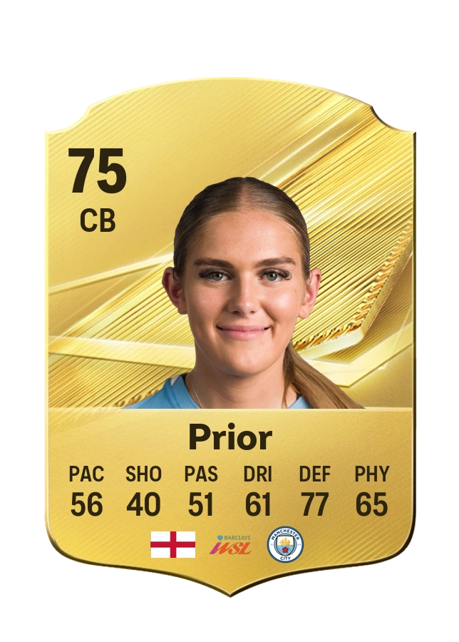 Gracie Prior, Common card, rated 75