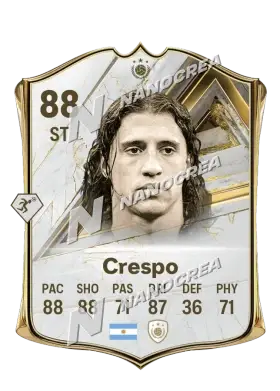Hernán Crespo, Base Icon card, rated 88