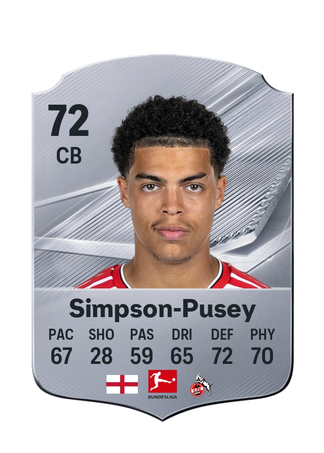 Carta Common di Jahmai Simpson-Pusey, valutazione 72