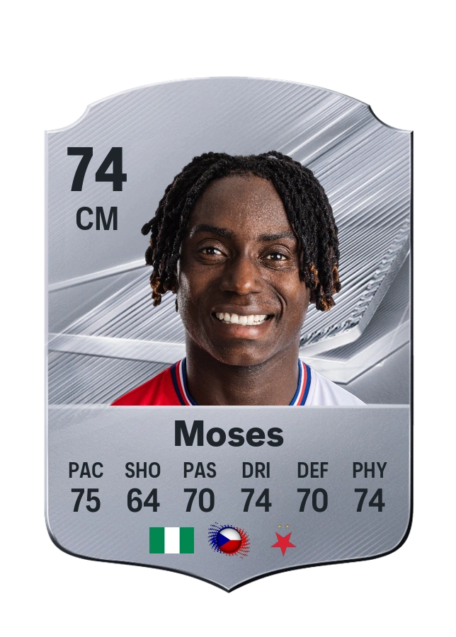 David Moses, Common card, rated 74
