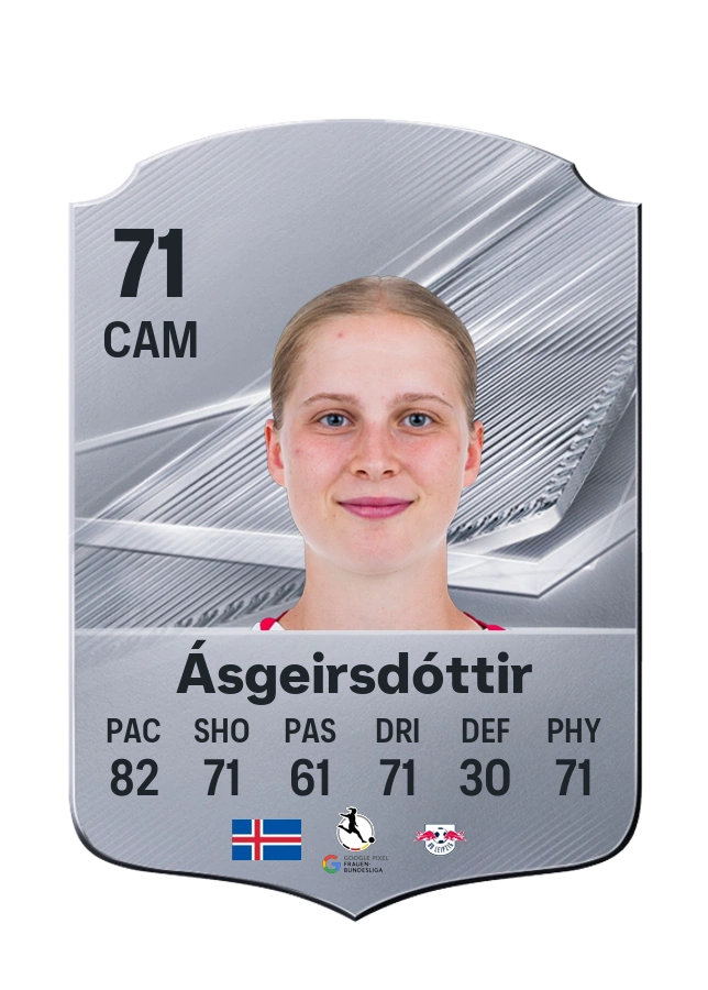 Emilía Ásgeirsdóttir, Common card, rated 71