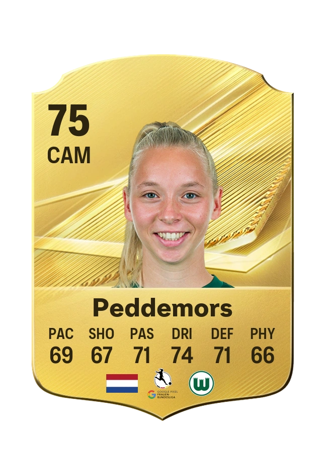 Ella Peddemors، بطاقة Common، بتقييم 75