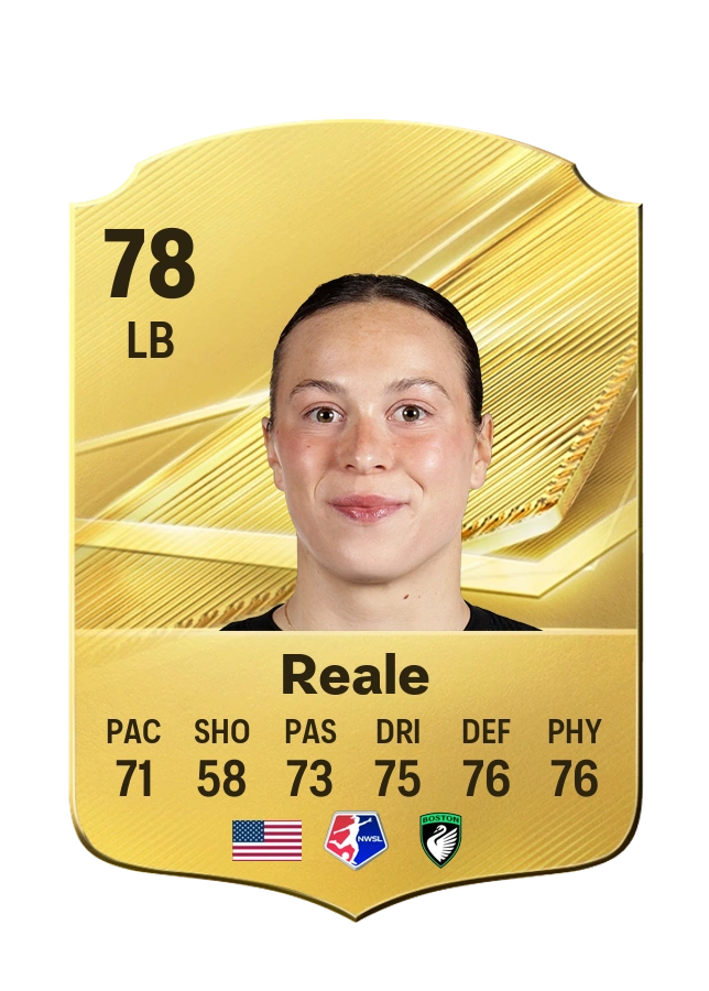 Lilly Reale, Common card, rated 78