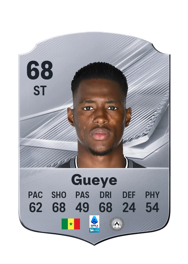 Idrissa Gueye, Common card, rated 68