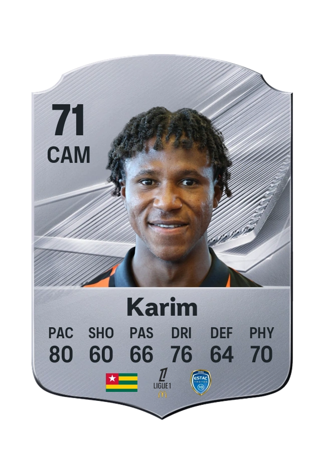 Carta Common de Dermane Karim, overall 71