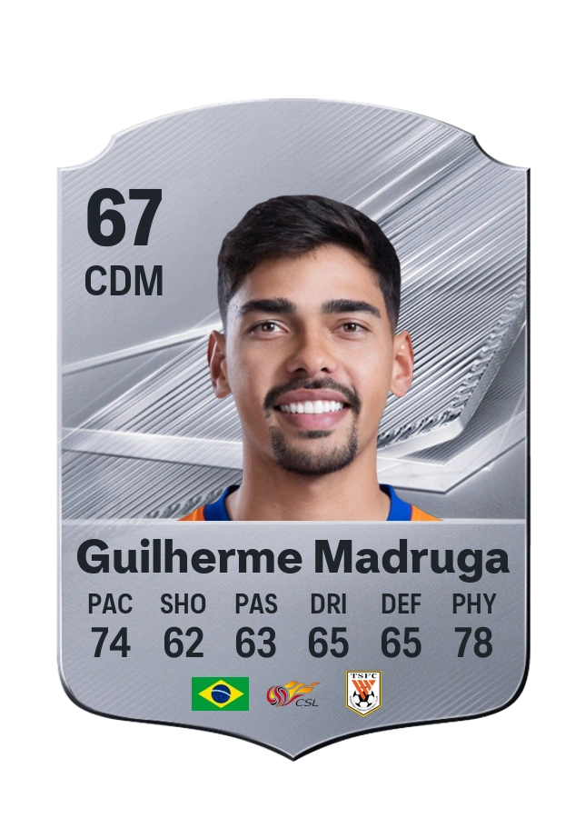 Guilherme Madruga, Common card, rated 67