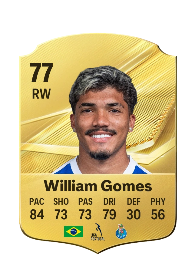 William Gomes، بطاقة Common، بتقييم 77