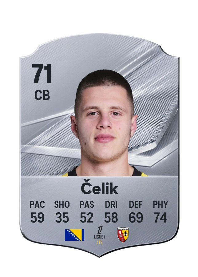 Nidal Čelik, Common card, rated 71