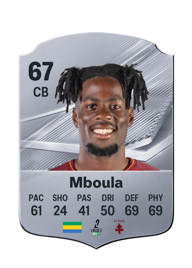 Carte Common de Urie-Michel Mboula, note 67