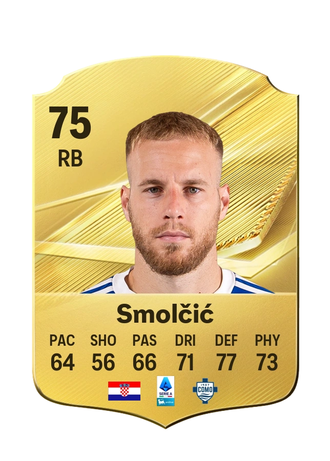 Ivan Smolčić, karta Common, ocena 75