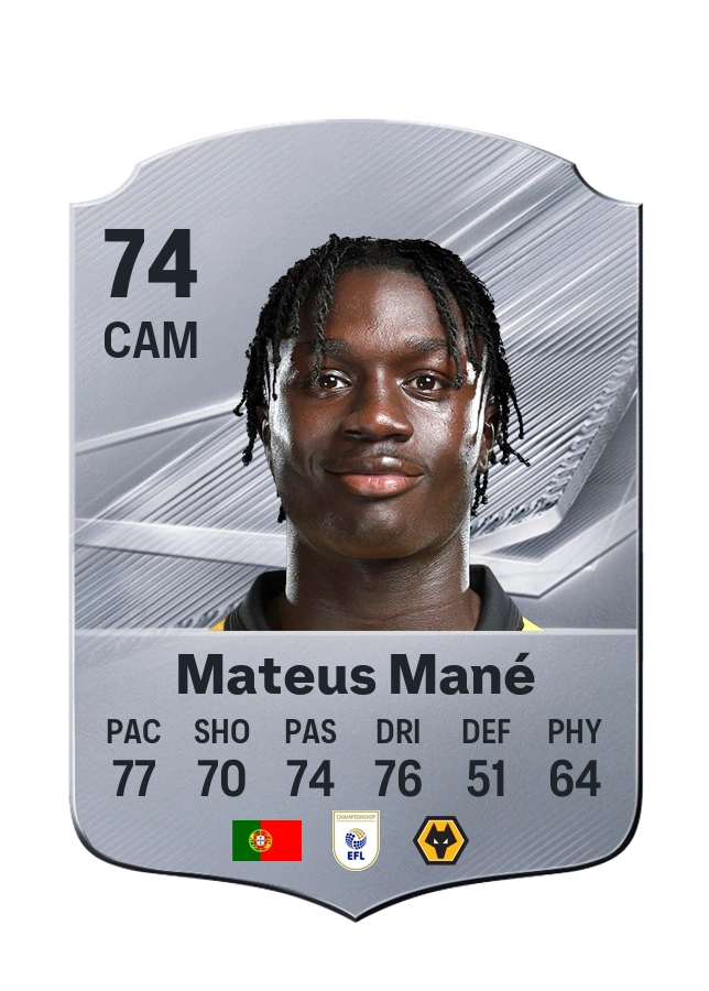 Mateus Mané, Common card, rated 74