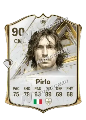 Andrea Pirlo، بطاقة Base Icon، بتقييم 90
