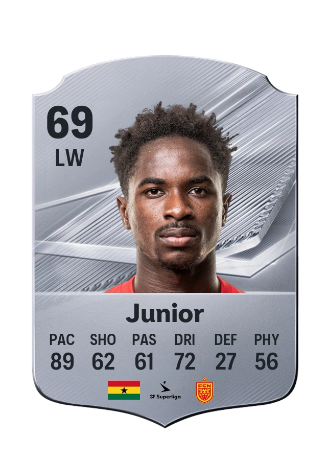 Prince Amoako Junior, Common card, rated 69