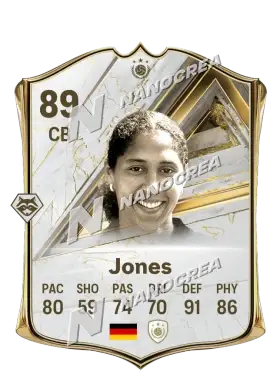 Steffi Jones، بطاقة Base Icon، بتقييم 89