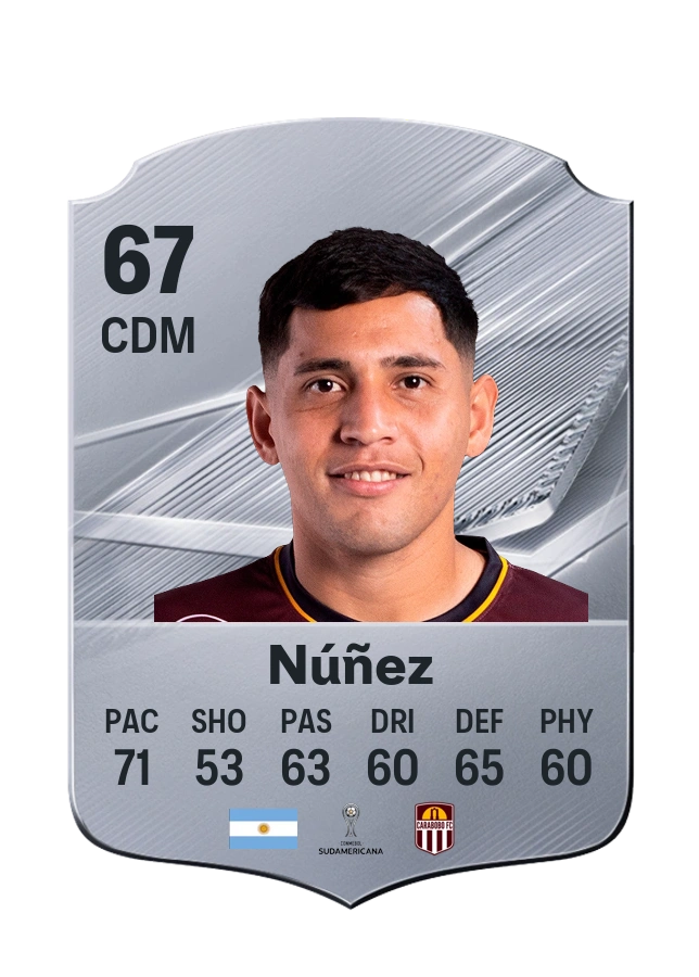 Matías Núñez, Common card, rated 67