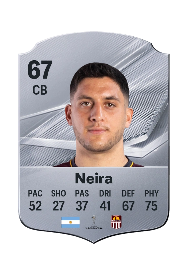 Carta Common de Ezequiel Neira, overall 67