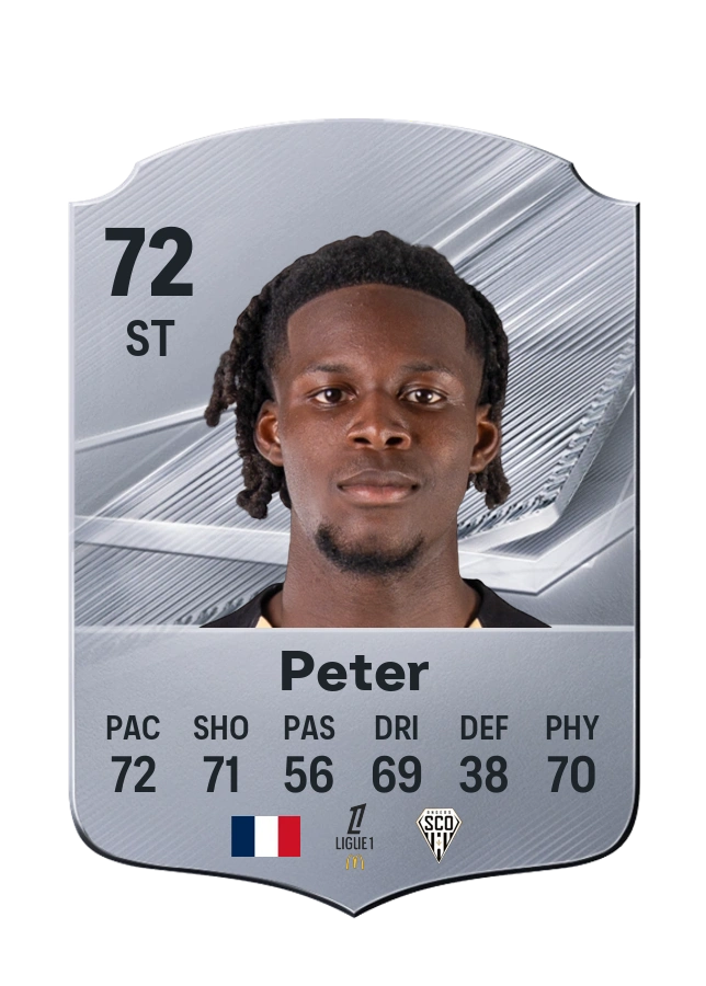 Prosper Peter, Common card, rated 72