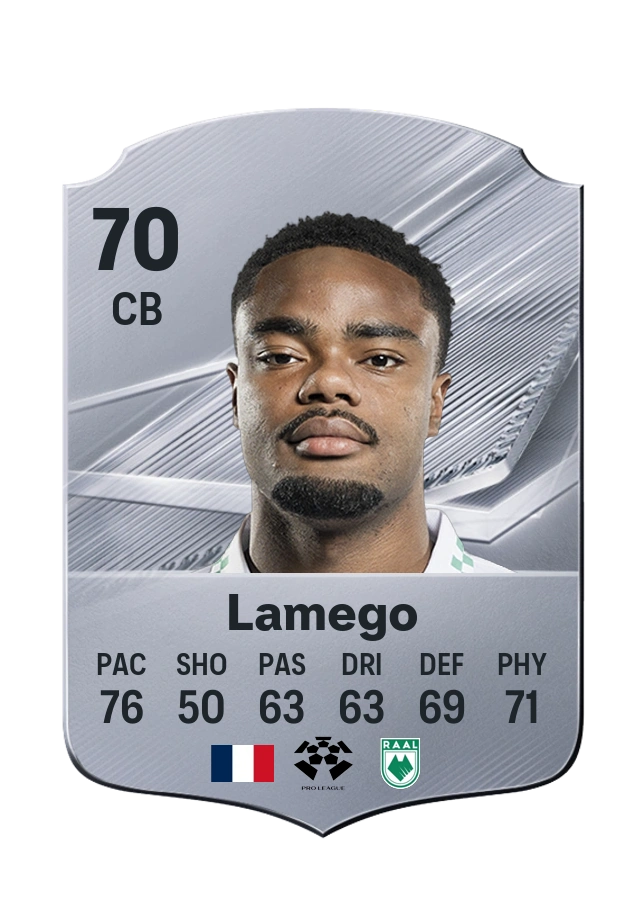 Djibril Lamego, Common card, rated 70