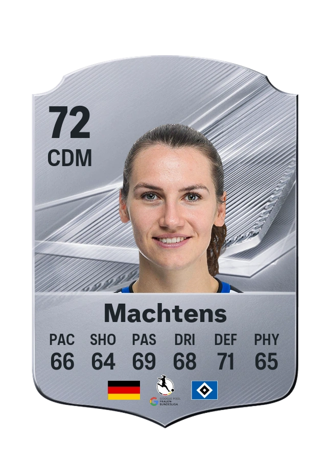 Pauline Machtens, Common-kaart, rating 72