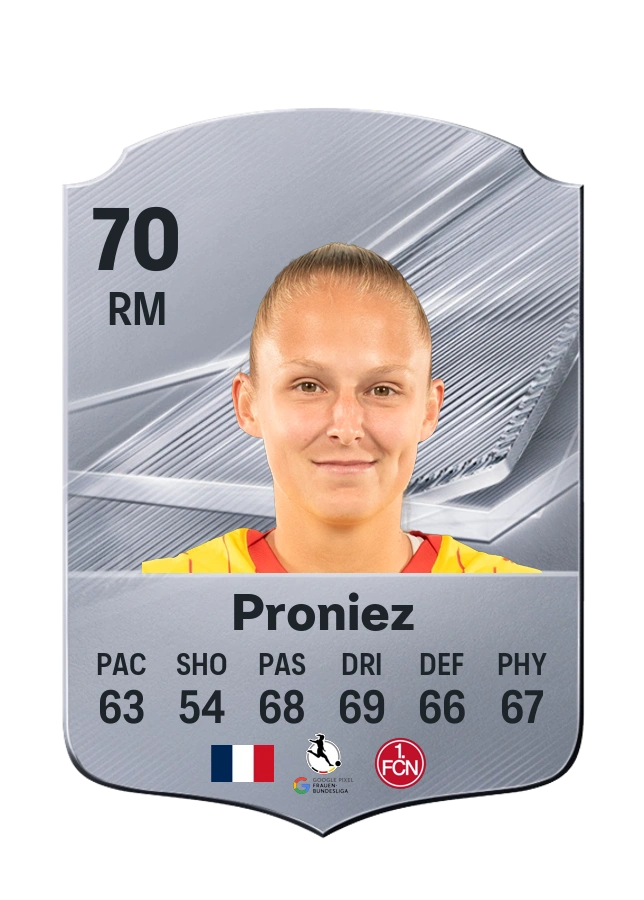 Fany Proniez، بطاقة Common، بتقييم 70