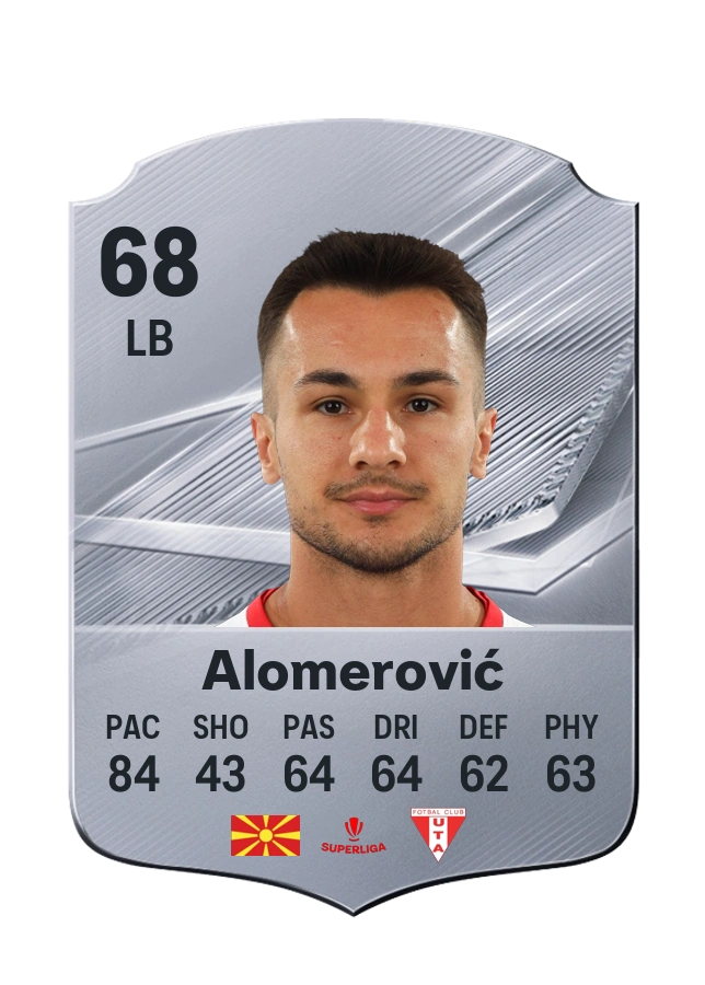 Din Alomerović, Common card, rated 68