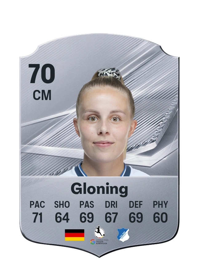 Laura Gloning, Common card, rated 70