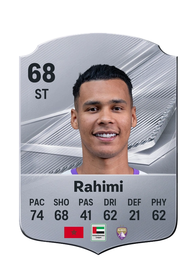 Houssine Rahimi, Common card, rated 68