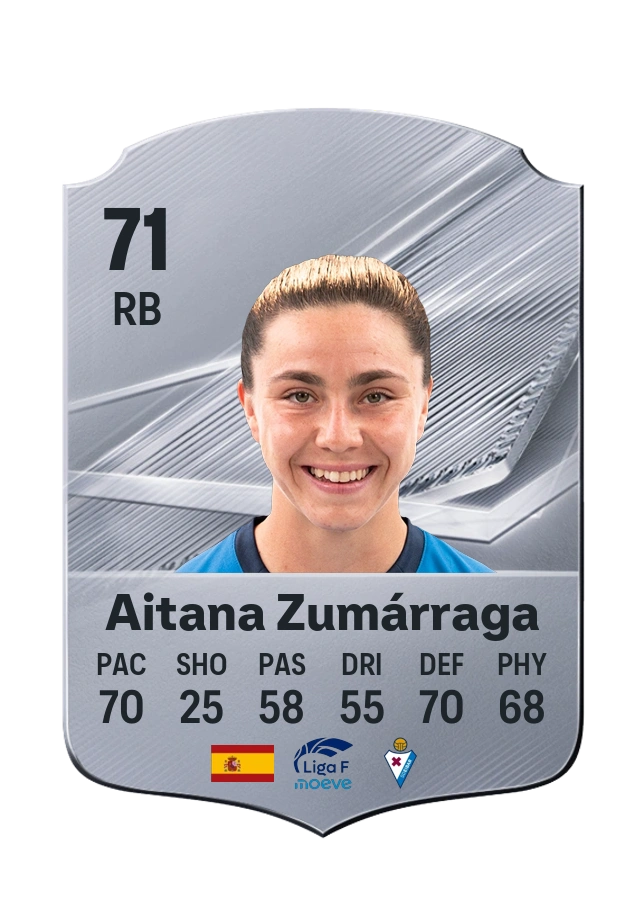 Aitana Zumárraga, Common card, rated 71
