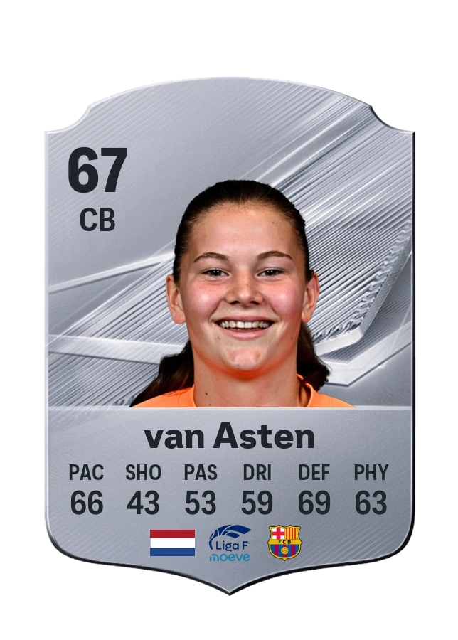Renee van Asten, Common card, rated 67