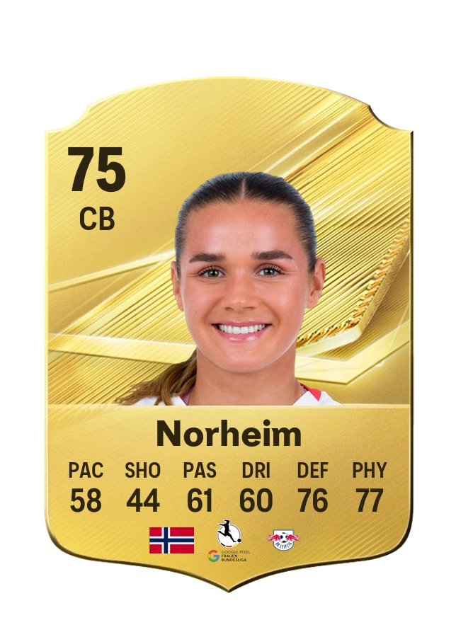 Andrea Norheim, Common kartı, reyting 75