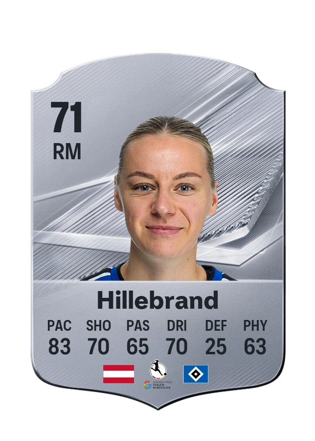Sophie Hillebrand, Common card, rated 71