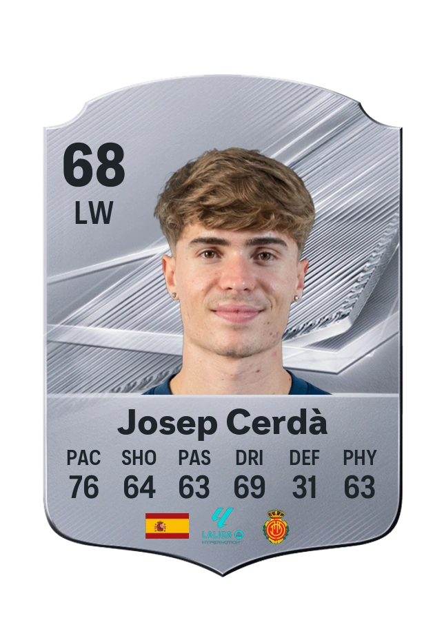 Josep Cerdà, Common kartı, reyting 68