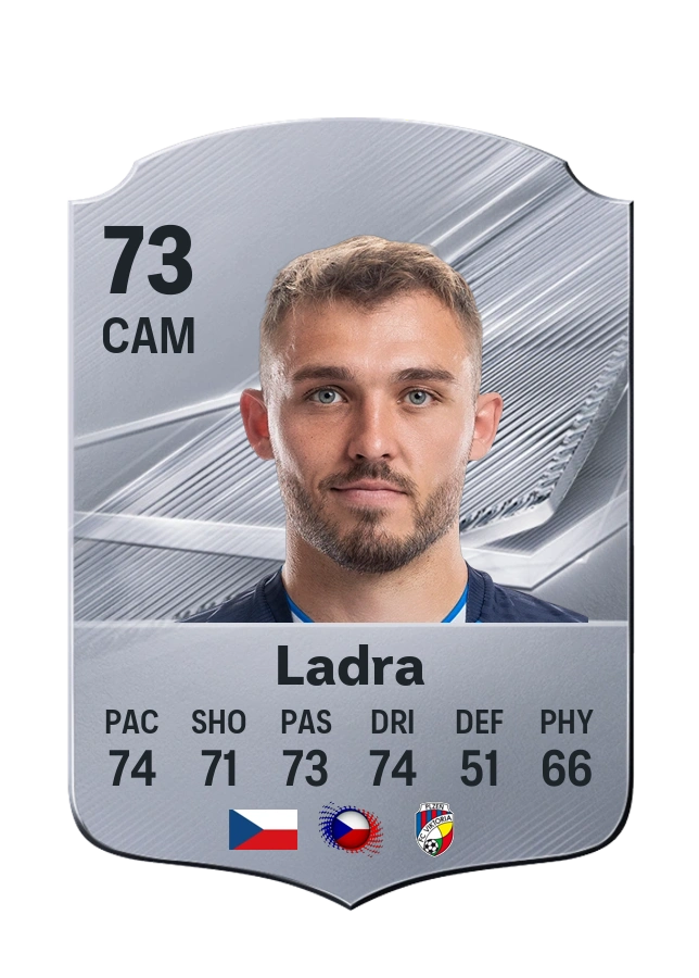 Tomáš Ladra, Common card, rated 73
