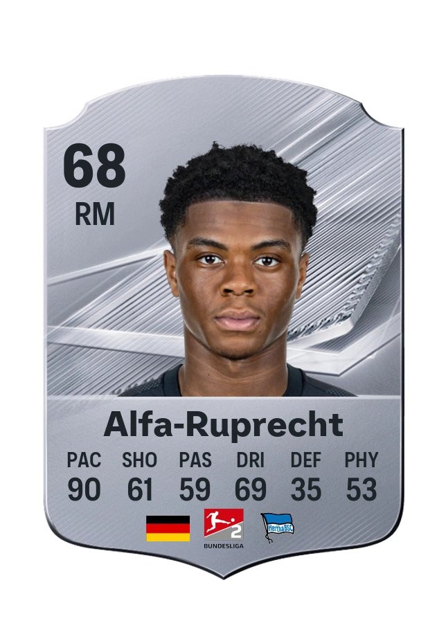 Farid Alfa-Ruprecht, Common card, rated 68