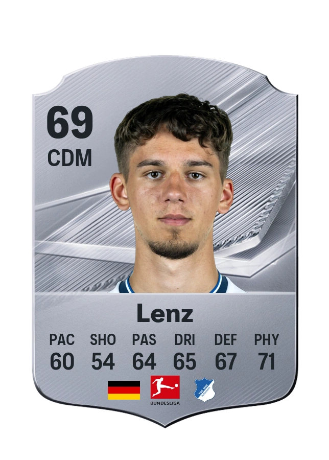 Cajetan Lenz, Common card, rated 69