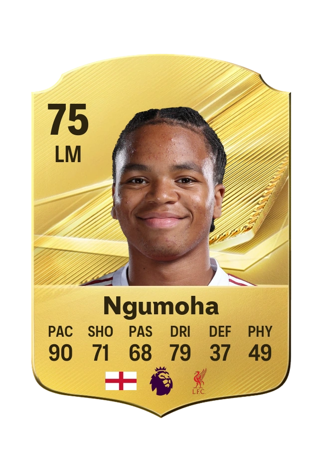 Rio Ngumoha، بطاقة Common، بتقييم 75