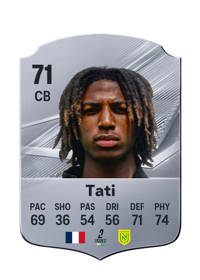 Tylel Tati, Common card, rated 71