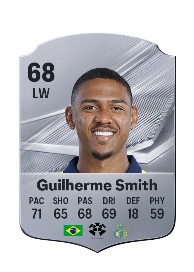 Guilherme Smith, Common card, rated 68